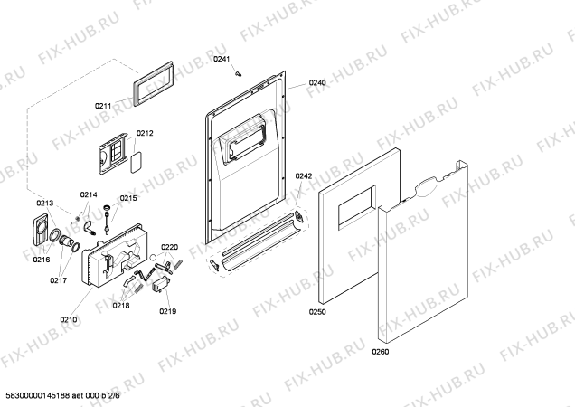 Схема №4 SRS45E28GB с изображением Кнопка для электропосудомоечной машины Bosch 00603839