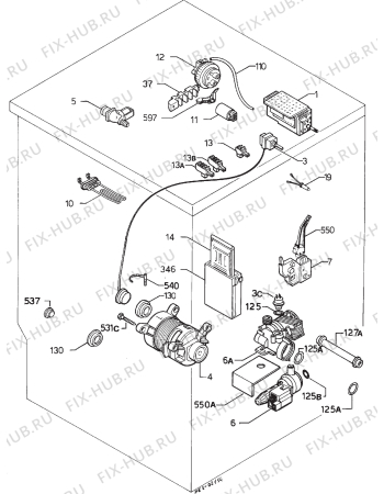 Взрыв-схема стиральной машины Juno IW5200 - Схема узла Electrical equipment 268