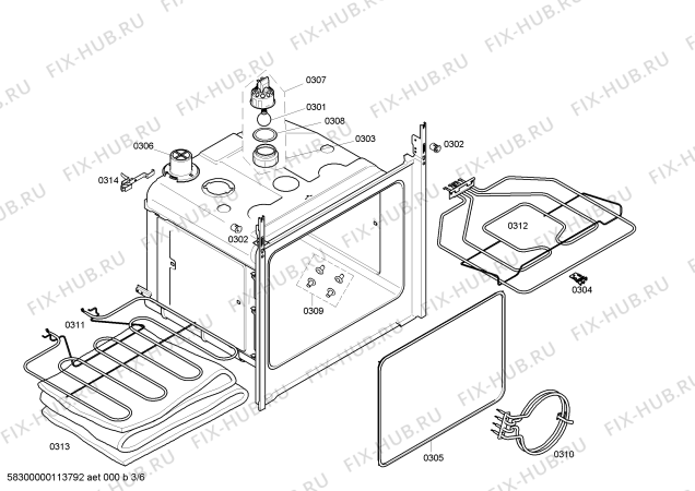 Схема №3 HEN340561 с изображением Ручка выбора температуры для плиты (духовки) Bosch 00423139