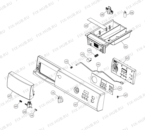 Взрыв-схема стиральной машины Gorenje W6441 US   -white (900003354, WM50US) - Схема узла 04