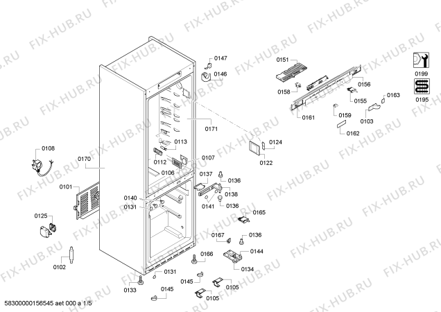 Схема №4 KG57NP72NE с изображением Рамка для холодильной камеры Siemens 00654502