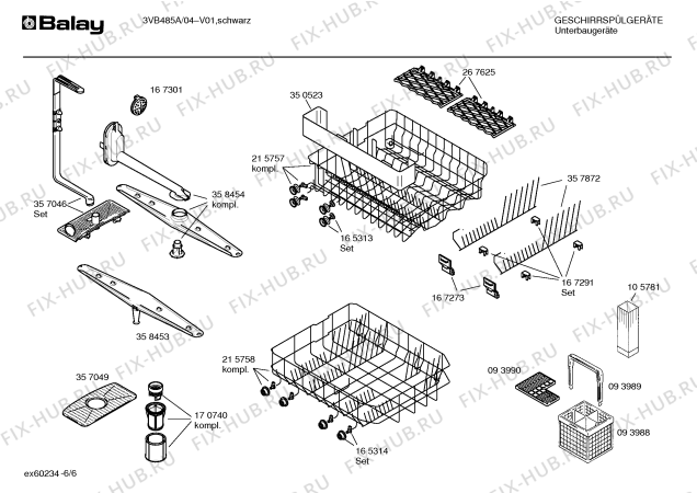 Схема №2 3VB485A с изображением Инструкция по эксплуатации для посудомойки Bosch 00529088