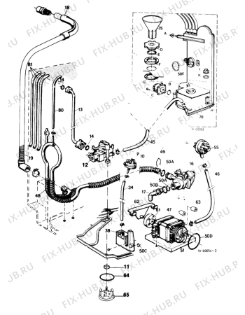 Взрыв-схема посудомоечной машины Juno SSC2635BR - Схема узла W20 Pump, Water softener