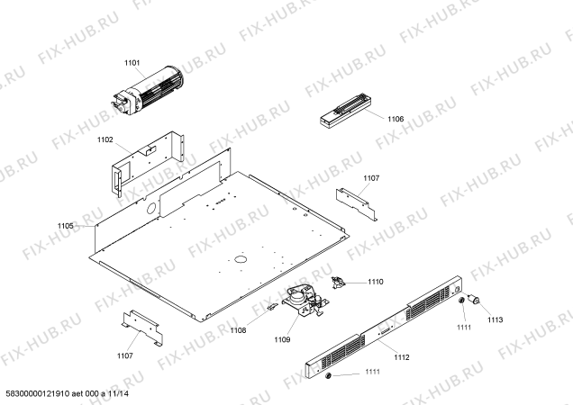 Схема №13 SEMW302BW с изображением Стеклянная полка для духового шкафа Bosch 00473501