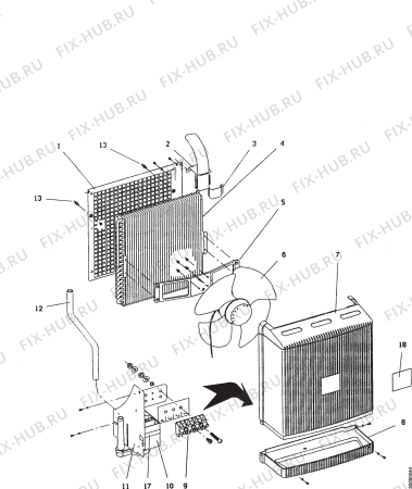 Взрыв-схема кондиционера Electrolux JT1200 - Схема узла Section 6