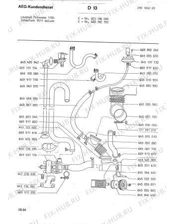 Взрыв-схема посудомоечной машины Interfunk (N If) INTERFUNK 9511DELUXE - Схема узла Section8