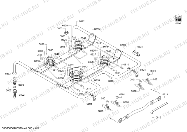 Схема №4 HCA754820 с изображением Фронтальное стекло для электропечи Bosch 00773536