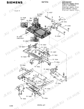 Схема №5 RA737G4 с изображением Лазерный блок для звукотехники Siemens 00755261
