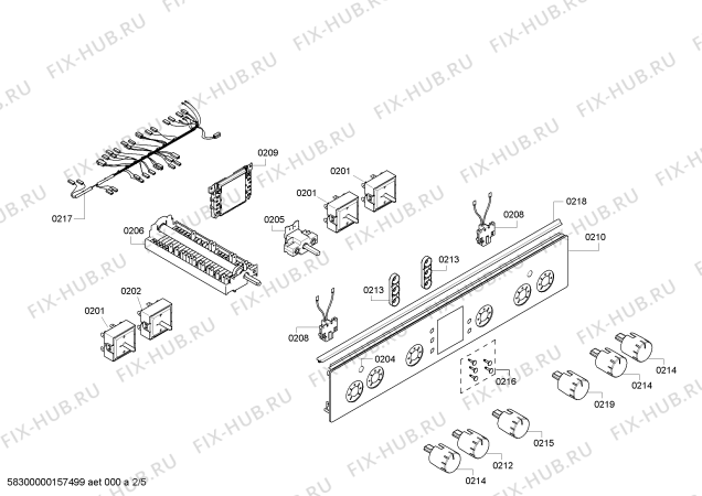 Схема №4 HCE542120B с изображением Ручка конфорки для духового шкафа Bosch 00619641