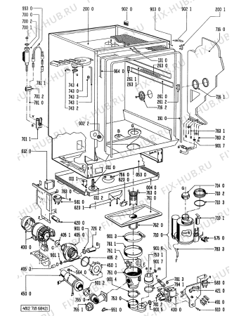Схема №2 GSI 3332/1 SL-IN с изображением Панель для электропосудомоечной машины Whirlpool 481245379532
