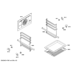 Схема №3 3HB506NP Horno.balay.2d.indp.CFm.E0_CIF.negro с изображением Передняя часть корпуса для электропечи Bosch 00700441