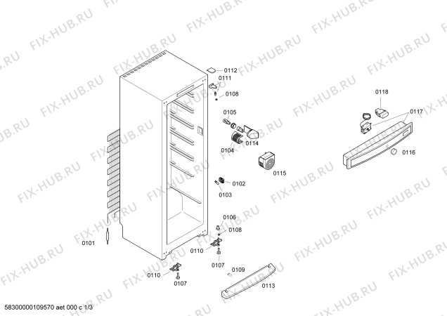 Схема №1 4FC1720A с изображением Дверь для холодильника Bosch 00243818