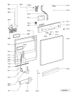 Схема №2 LPA 68 AS с изображением Панель для электропосудомоечной машины Whirlpool 480140100076