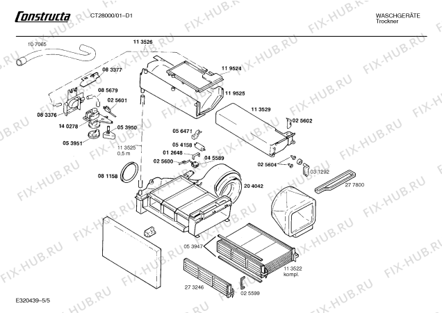 Схема №4 CT23000 CT2300 с изображением Крышка для сушильной машины Bosch 00204038