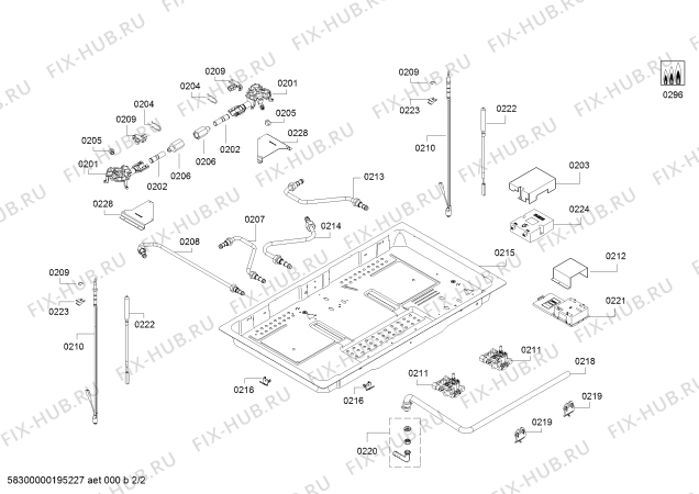 Схема №2 PPD82F21MP с изображением Скоба для электропечи Siemens 11026569