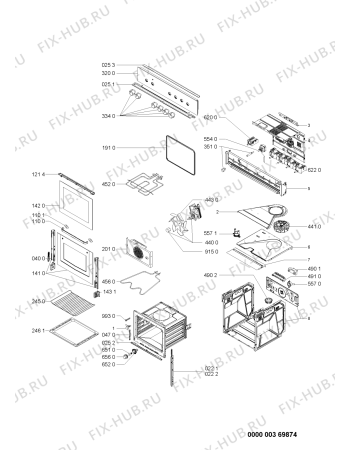 Схема №1 AKP 311/AP/03 с изображением Панель для духового шкафа Whirlpool 481245249968