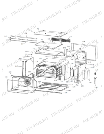 Схема №4 DEP909P с изображением Подрешетка для плиты (духовки) DELONGHI 217676