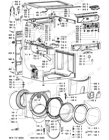 Схема №2 WA 87900-CH с изображением Люк и обрамление для стиральной машины Whirlpool 481231028184