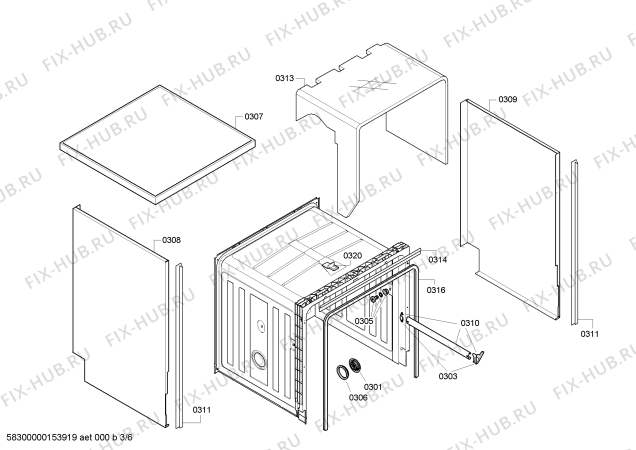 Схема №4 BM3002 с изображением Панель управления для посудомойки Bosch 00675634