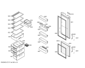 Схема №3 3KEP6866 с изображением Дверь для холодильной камеры Bosch 00244359