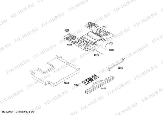 Взрыв-схема плиты (духовки) Bosch PIE615R14E BO.4I.60.SQ.X.X.NO FRAME - Схема узла 02