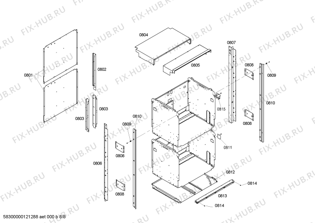 Схема №6 SEM302BS с изображением Винт для духового шкафа Bosch 00607035