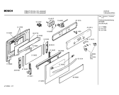 Схема №2 HBN2751EU с изображением Передняя часть корпуса для духового шкафа Bosch 00434074