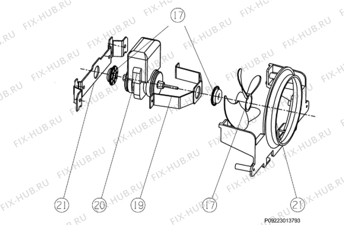 Взрыв-схема холодильника Zanussi ZFU622FWO - Схема узла Electrical equipment 268