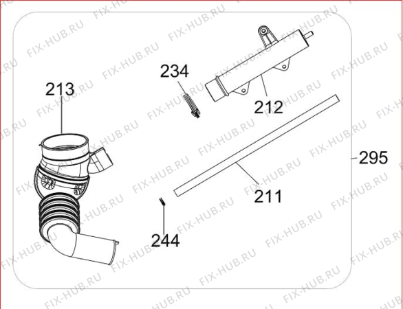 Схема №4 AWGBM6080S1 с изображением Запчасть для стиралки Whirlpool 488000540514