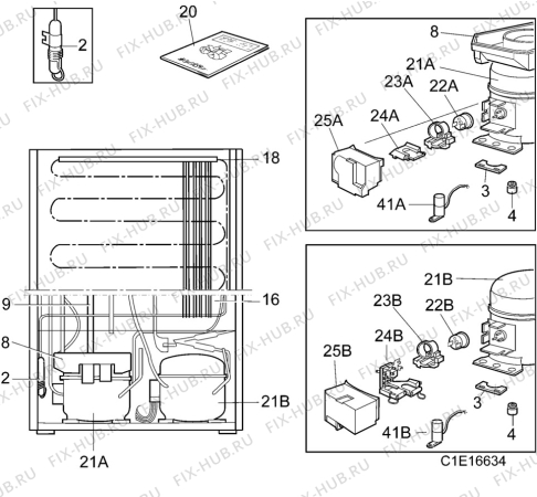Взрыв-схема холодильника Arthurmartinelux 2544-4KG - Схема узла C10 Cold, users manual