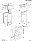 Схема №2 FR298A (F025407) с изображением Дверь для холодильной камеры Indesit C00081139