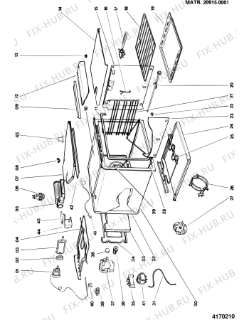 Схема №2 EHM304CN (F025374) с изображением Руководство для духового шкафа Indesit C00081074