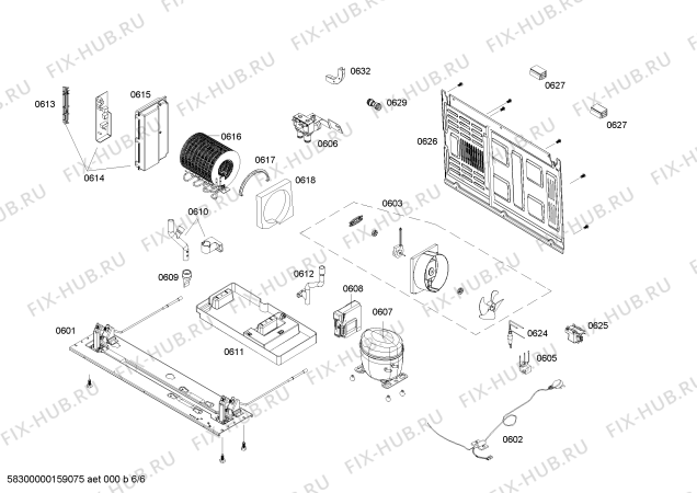 Схема №3 KAD63V00TI с изображением Уплотнитель двери для холодильника Siemens 00679082