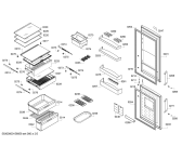 Схема №3 BD5703ANFH с изображением Дверь морозильной камеры для холодильной камеры Bosch 00686960