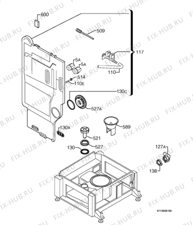 Взрыв-схема посудомоечной машины Privileg 197062_10179 - Схема узла Water softener 066
