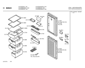 Схема №2 KGV2820 с изображением Дверь морозильной камеры для холодильника Bosch 00214648