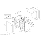 Схема №3 SPI69T05EU с изображением Передняя панель для электропосудомоечной машины Bosch 00707807