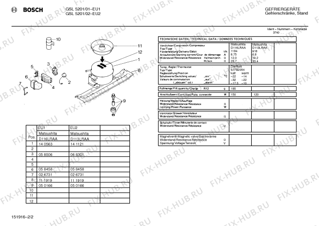 Взрыв-схема холодильника Bosch GSL5201 - Схема узла 02