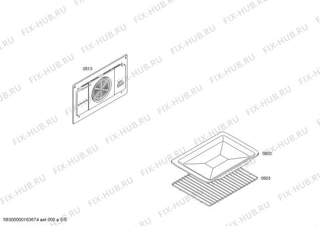 Схема №3 3HE506XP Horno balay.2d.poliv.CFm.E0_TIF.inox с изображением Блок подключения для плиты (духовки) Bosch 00624730