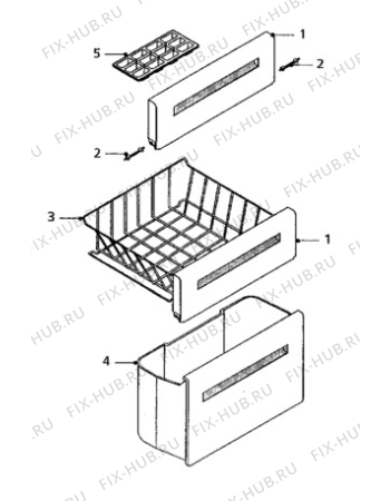 Взрыв-схема холодильника Electrolux EU0943T/CH - Схема узла Furniture