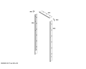 Схема №3 T18BD80FL с изображением Планка для холодильника Bosch 00249895