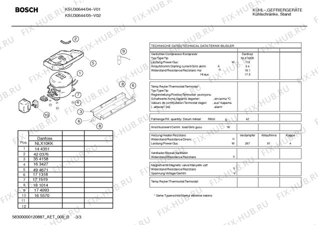 Схема №2 KSU32640 с изображением Мотор вентилятора для холодильника Bosch 00642209