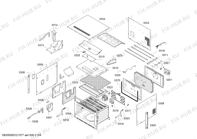 Схема №3 CN27350 с изображением Модуль управления для плиты (духовки) Bosch 00471849
