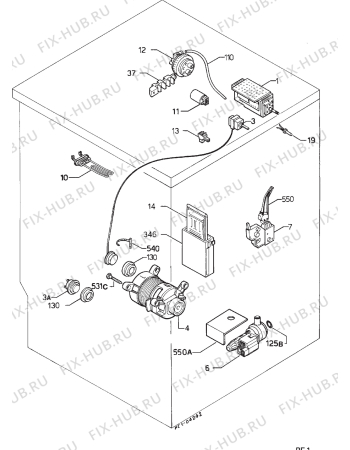 Взрыв-схема стиральной машины Privileg 240579 - Схема узла Electrical equipment 268