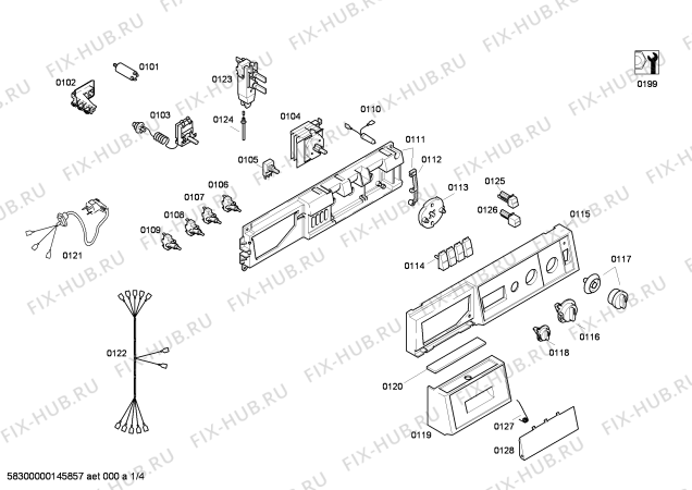 Схема №2 WM20850TI SIWAMAT 2085 с изображением Ручка для стиралки Siemens 00265699