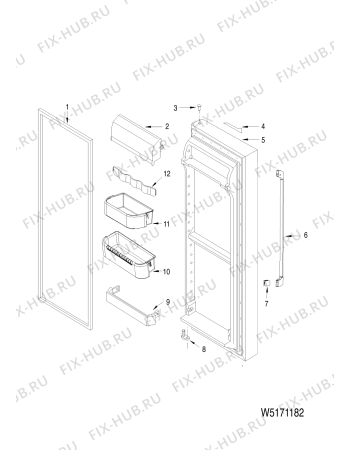 Схема №10 MSZ900NDFUK (F076246) с изображением Другое для холодильной камеры Indesit C00287895