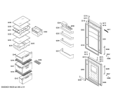 Схема №4 KGN39A07 Smart с изображением Дверь морозильной камеры для холодильника Bosch 00683771