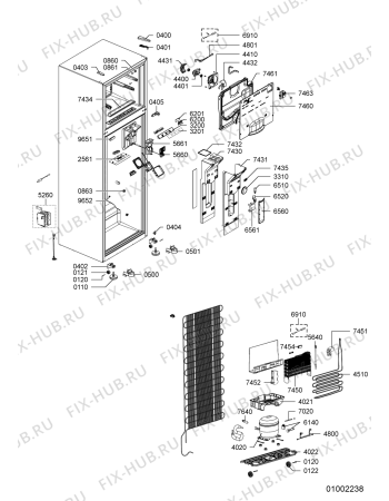 Схема №2 WTS 4445 A+NFW с изображением Дверца для холодильника Whirlpool 480132102092