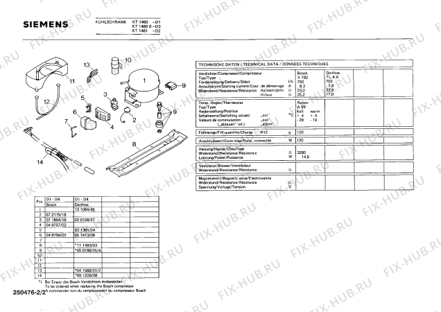 Схема №1 KT1461 с изображением Стеклянная полка для холодильной камеры Siemens 00192192