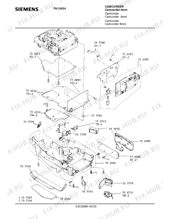 Схема №28 FA124G4 с изображением Транзистор для видеотехники Siemens 00737983